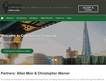 Tablet Screenshot of cranbournefinancial.co.uk